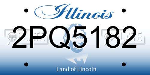 2PQ5182 Illinois License Plate