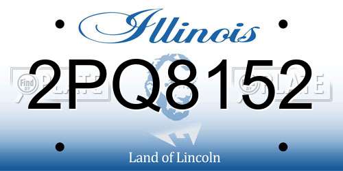 2PQ8152 Illinois License Plate