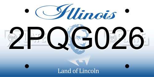 2PQG026 Illinois License Plate