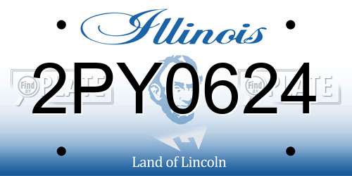 2PY0624 Illinois License Plate