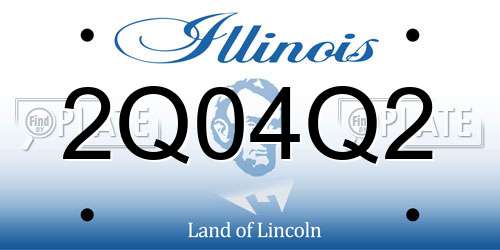 2Q04Q2 Illinois License Plate