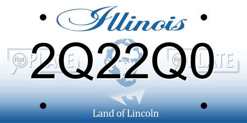 2Q22Q0 Illinois License Plate
