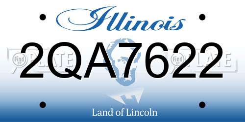 2QA7622 Illinois License Plate