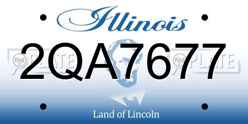 2QA7677 Illinois License Plate