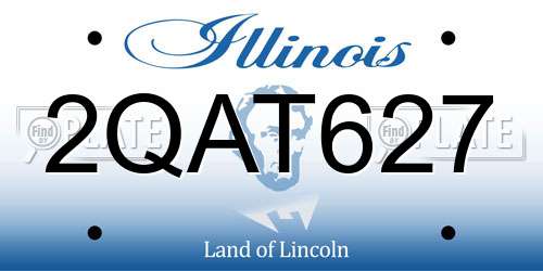 2QAT627 Illinois License Plate