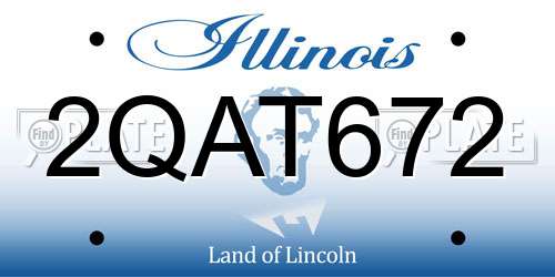 2QAT672 Illinois License Plate