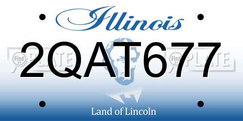 2QAT677 Illinois License Plate