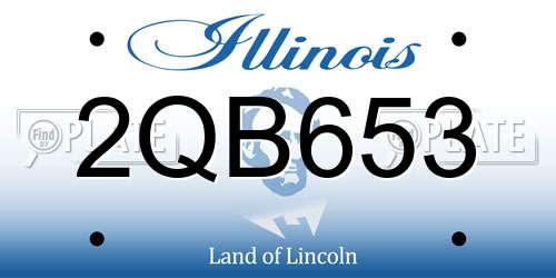 2QB653 Illinois License Plate