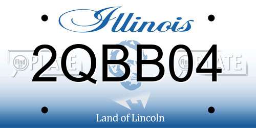 2QBB04 Illinois License Plate