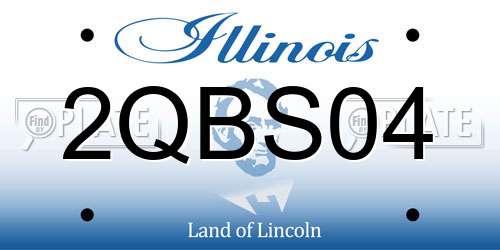 2QBS04 Illinois License Plate