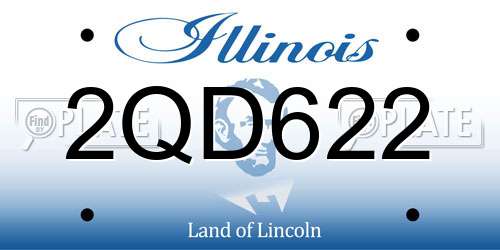 2QD622 Illinois License Plate