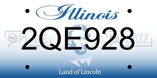 2QE928 Illinois License Plate