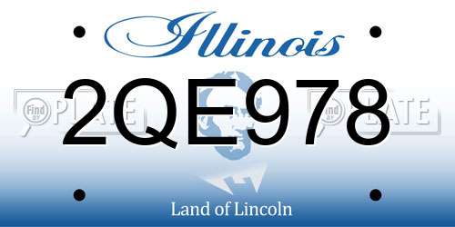 2QE978 Illinois License Plate