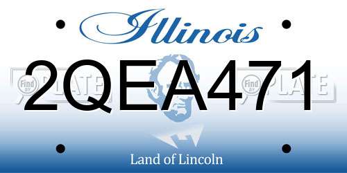2QEA471 Illinois License Plate