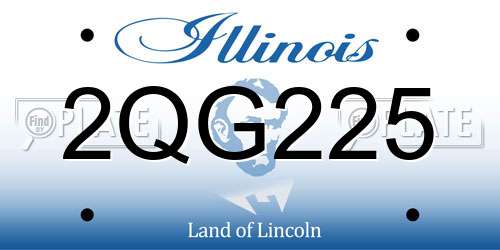 2QG225 Illinois License Plate