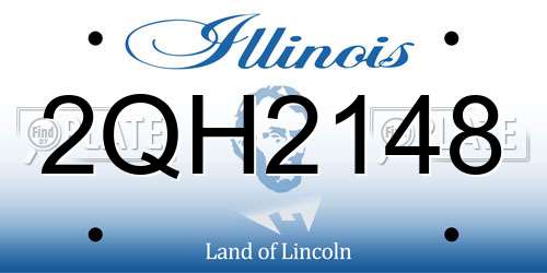 2QH2148 Illinois License Plate