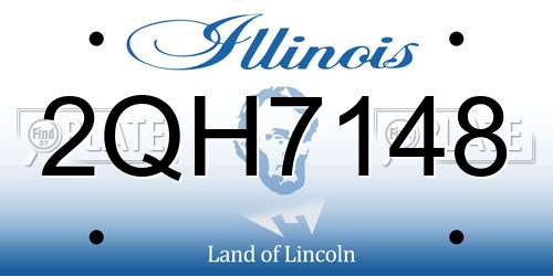 2QH7148 Illinois License Plate