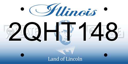 2QHT148 Illinois License Plate