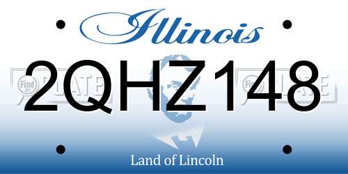2QHZ148 Illinois License Plate