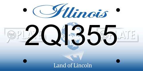 2QI355 Illinois License Plate