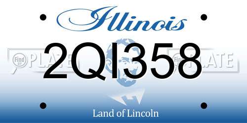 2QI358 Illinois License Plate