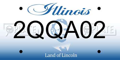 2QQA02 Illinois License Plate