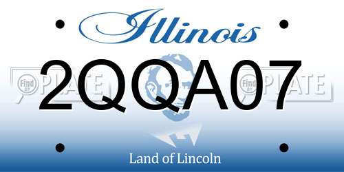 2QQA07 Illinois License Plate