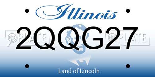 2QQG27 Illinois License Plate