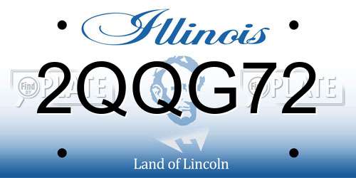 2QQG72 Illinois License Plate