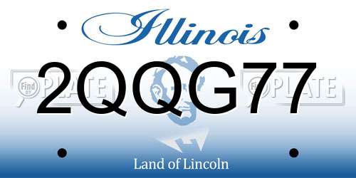 2QQG77 Illinois License Plate
