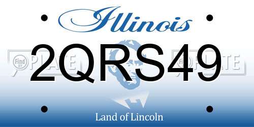 2QRS49 Illinois License Plate