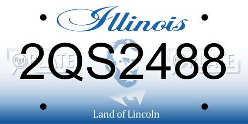 2QS2488 Illinois License Plate