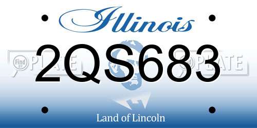 2QS683 Illinois License Plate