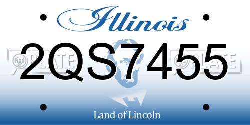 2QS7455 Illinois License Plate