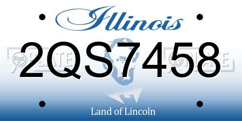 2QS7458 Illinois License Plate