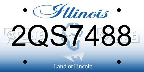 2QS7488 Illinois License Plate