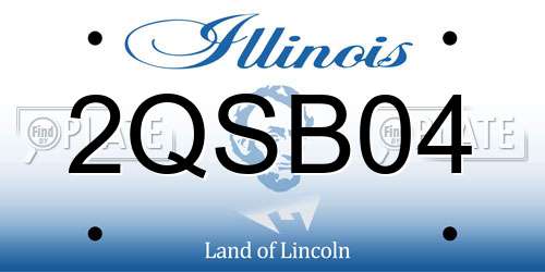 2QSB04 Illinois License Plate