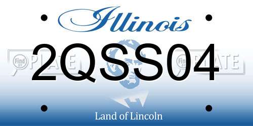 2QSS04 Illinois License Plate