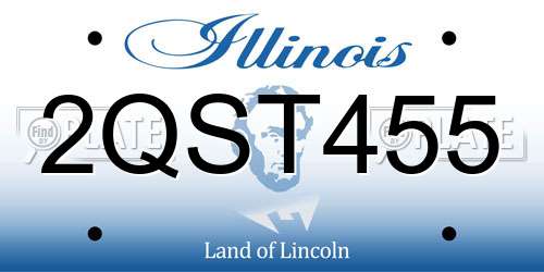 2QST455 Illinois License Plate