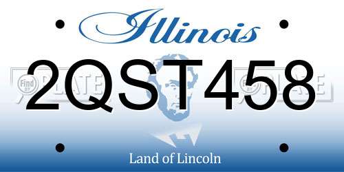 2QST458 Illinois License Plate