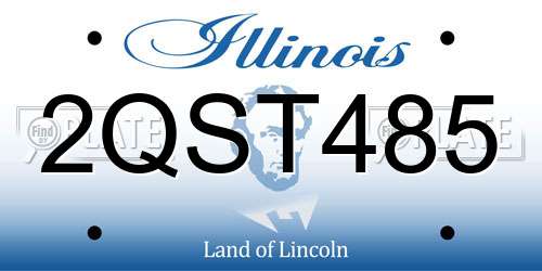 2QST485 Illinois License Plate
