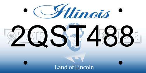 2QST488 Illinois License Plate