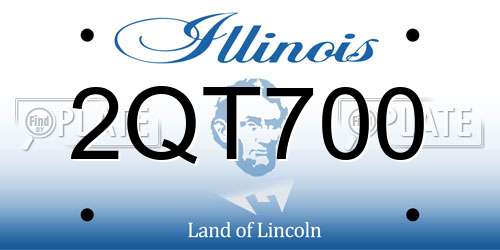 2QT700 Illinois License Plate