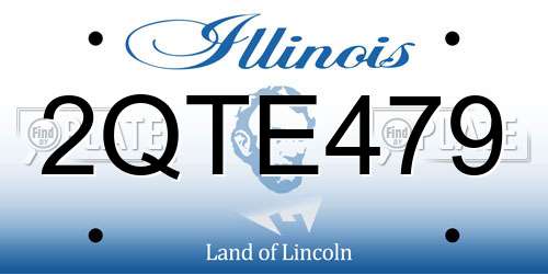 2QTE479 Illinois License Plate
