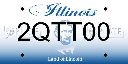 2QTT00 Illinois License Plate