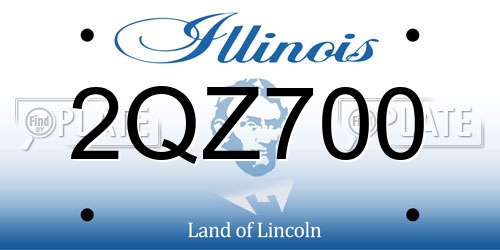 2QZ700 Illinois License Plate