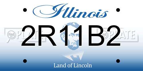 2R11B2 Illinois License Plate