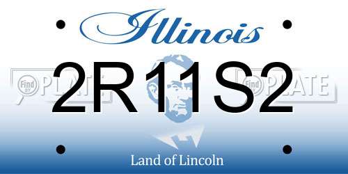 2R11S2 Illinois License Plate