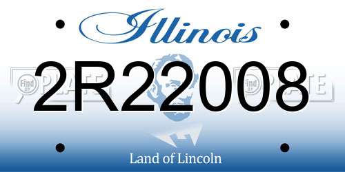 2R22008 Illinois License Plate