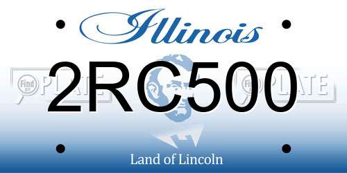 2RC500 Illinois License Plate